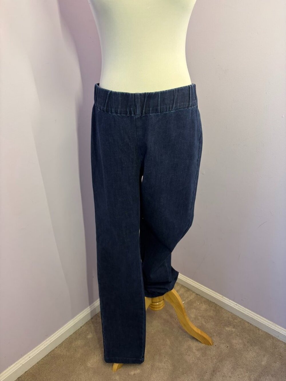 Soft Surroundings Straight Pull On Jeans, Size M